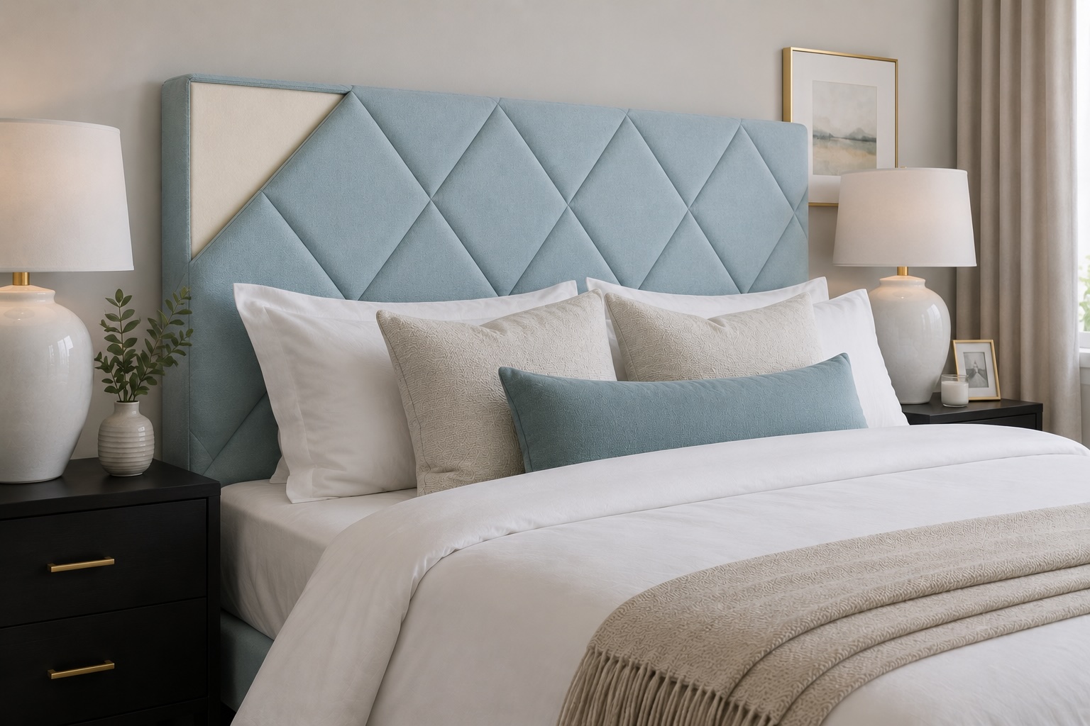 Soft backrest or headboard foam